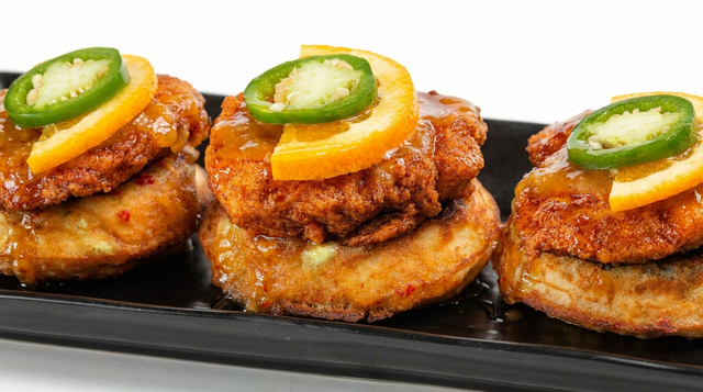 Asian Chicken Waffles.